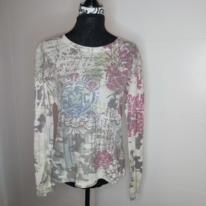 Cotton, waffle knit jersey.